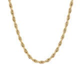 Luca Barra women's IP gold steel necklace twisted-rope chain – Available Online Today