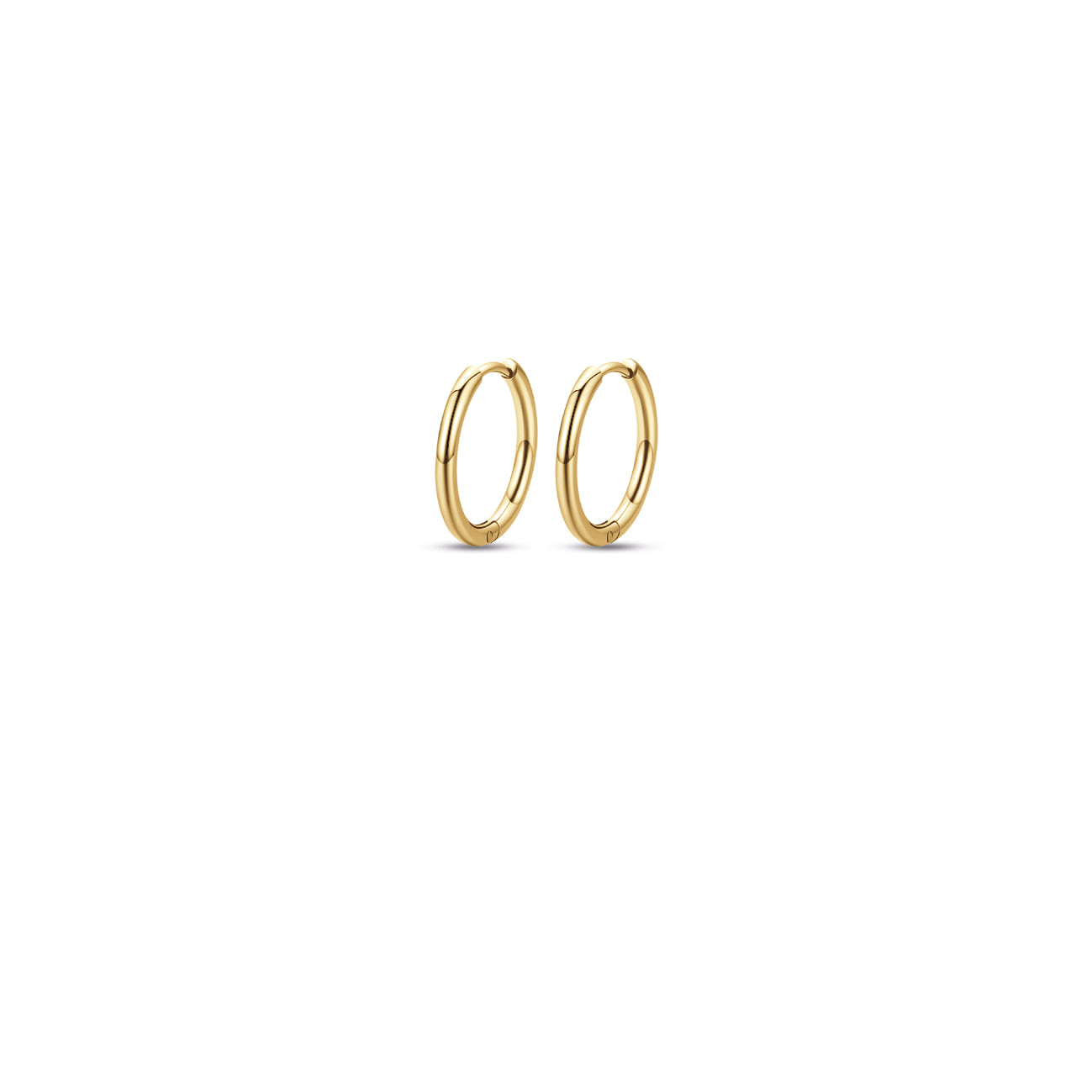 Luca Barra women's gold plated steel hoop earrings – Now Available Online