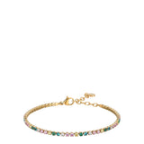 Luca Barra women’s gold steel bracelet with multicolored zirconia – Find Online Today