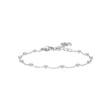 Luca Barra women’s silver steel bracelet with polished sphere details, Find Online Now