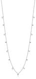 Luca Barra women's steel butterfly necklace with white crystals, Now Online
