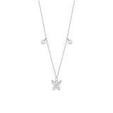 Luca Barra women’s steel butterfly necklace with white zircon — Find Online Today