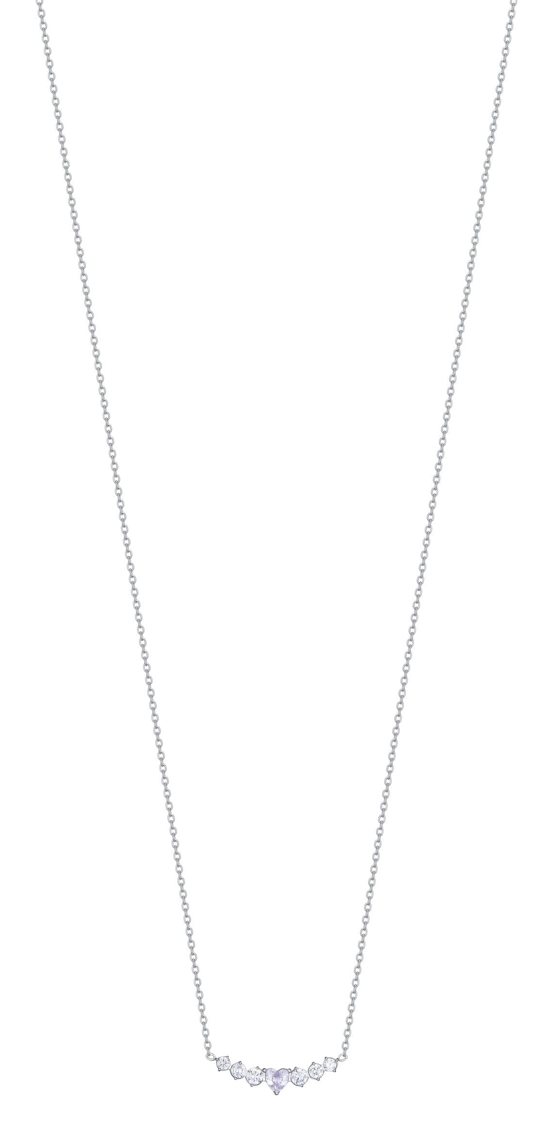 Luca Barra women's steel necklace with heart and crystals – Now Online
