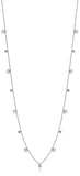 Luca Barra women's steel necklace with heart motifs and white crystals, elegant jewelry piece to style every day, Find Online Today