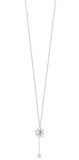Luca Barra women’s steel necklace with sun pendant and white crystal – Order Online Today