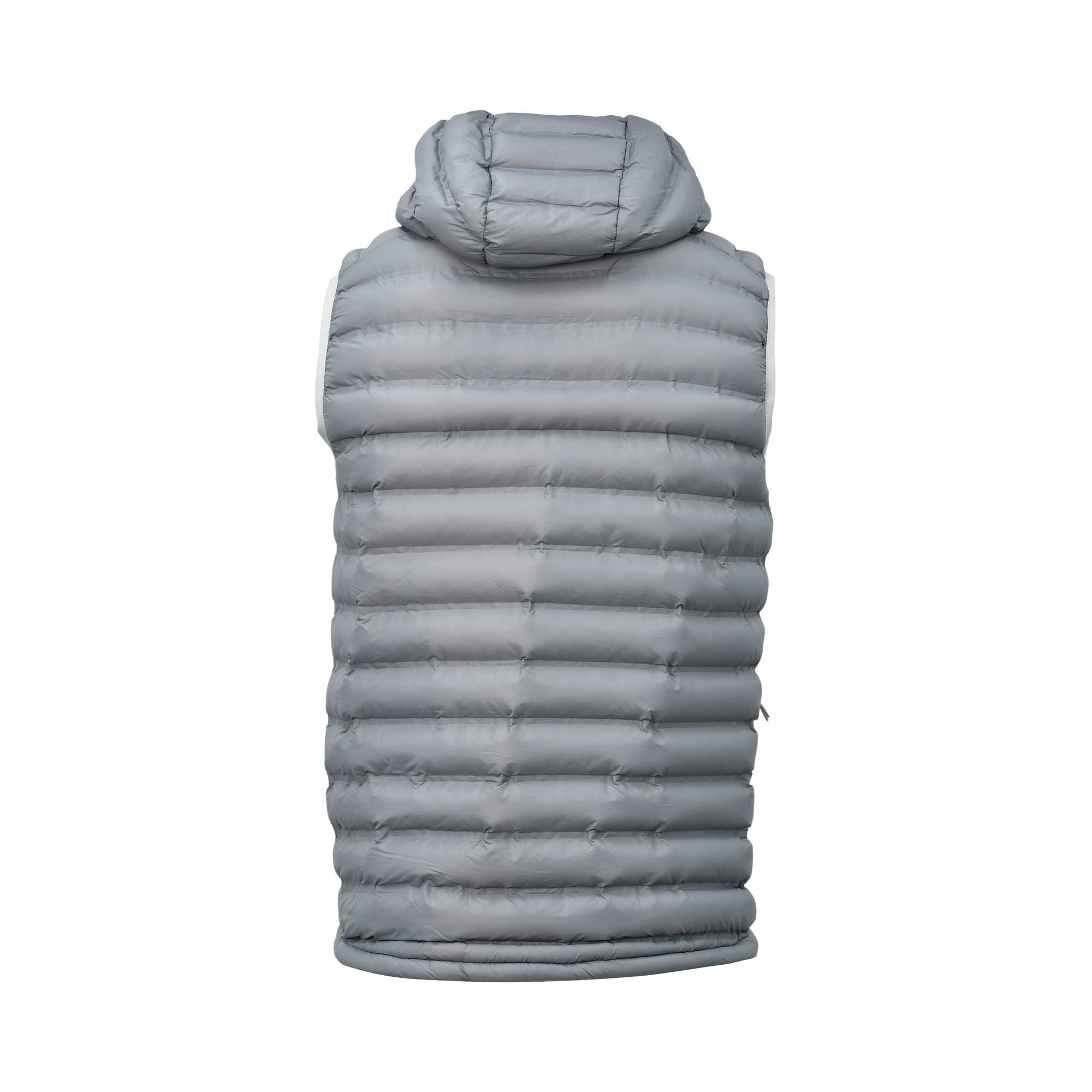 Luke Global Men's Padded Gilet in Grey back view – Order Online Today