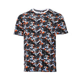 Luke Men’s Tropical Printed T-Shirt with abstract multicolor pattern – Shop Now Online