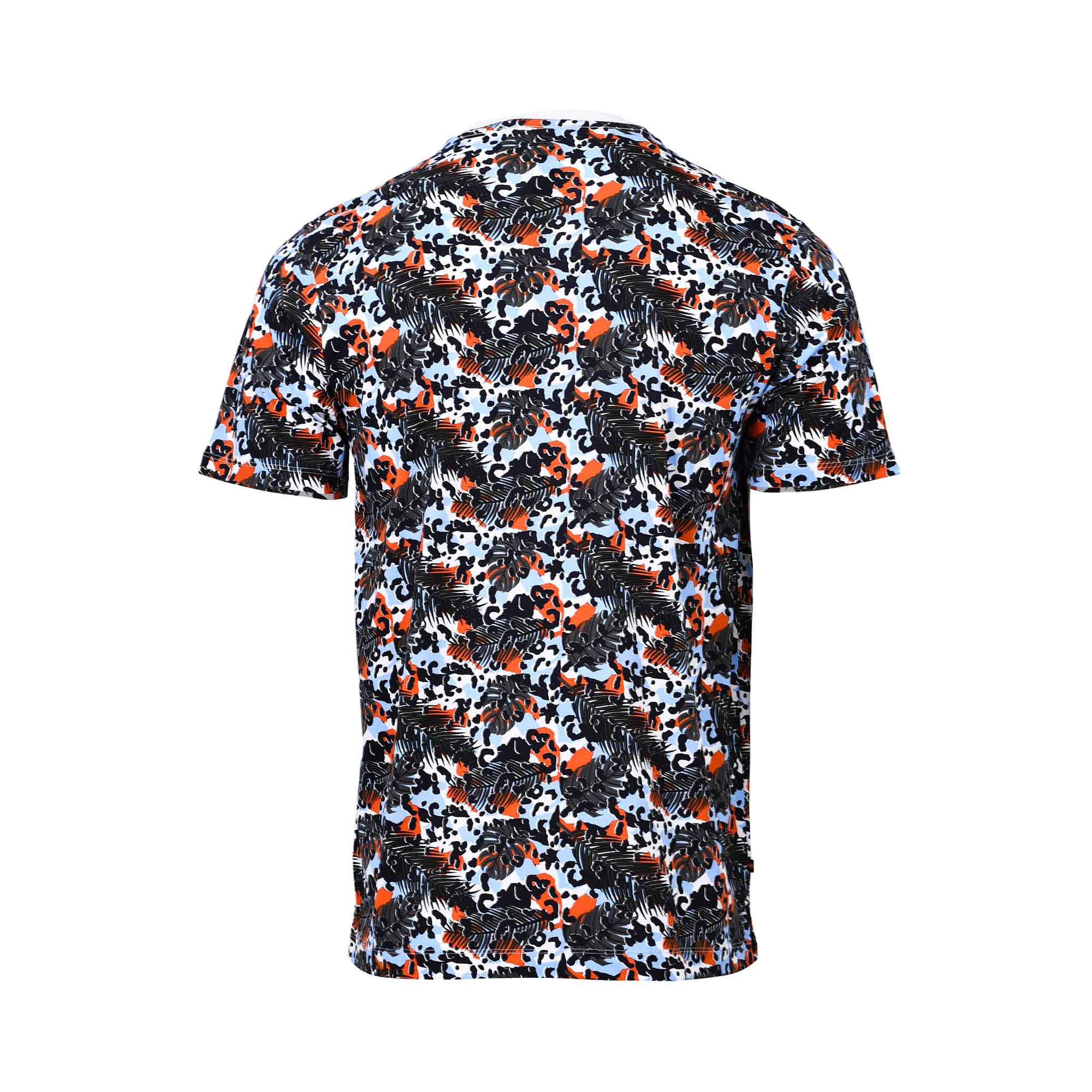 Luke Men’s Tropical Printed T-Shirt with abstract multicolor pattern – Shop Now Online