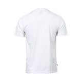 Luke men’s white t-shirt with tri-color outline graphic — Available for Online Purchase