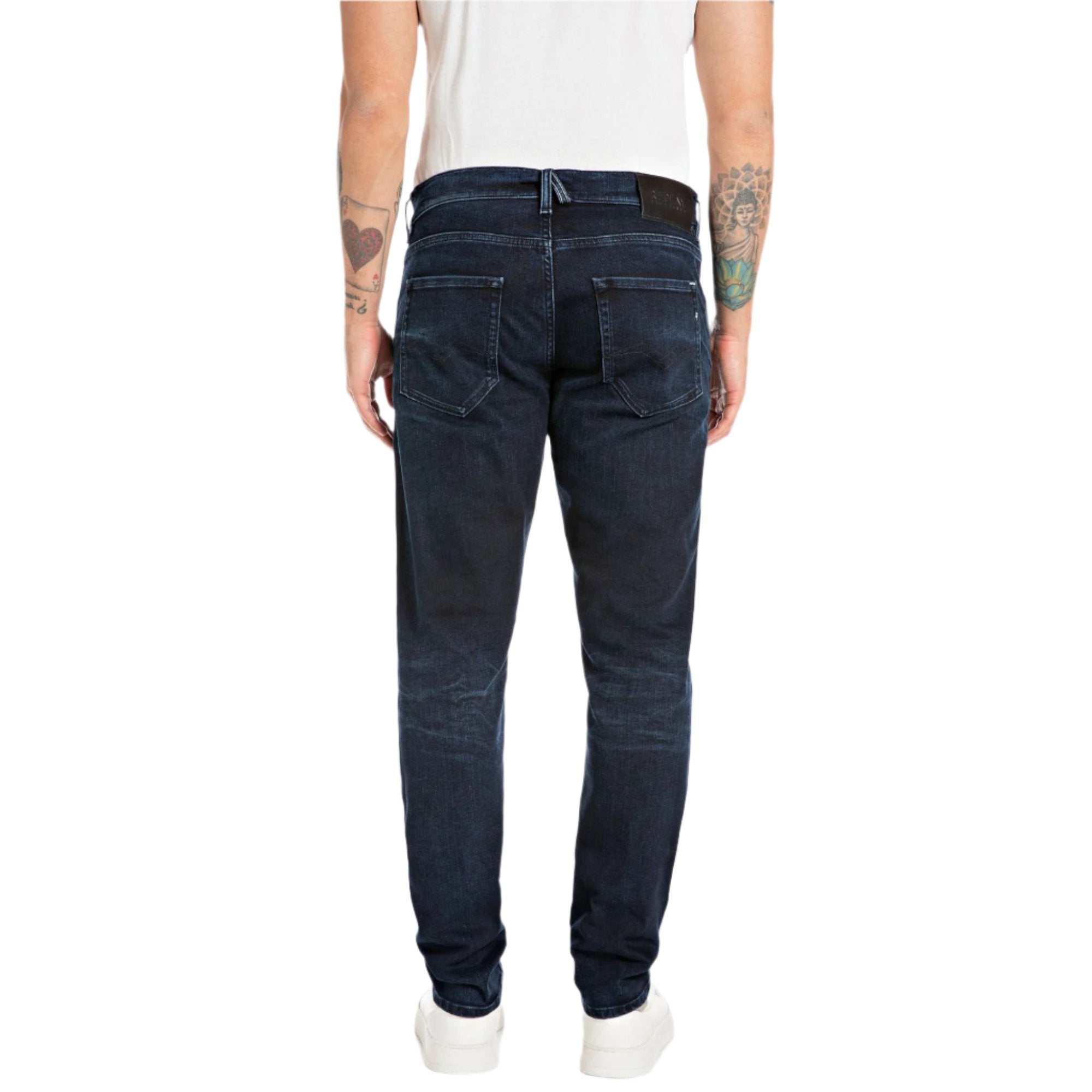 Replay Men's Mickym Slim Tapered Jeans | All Clothing | Denim | GCC | Men | Mens | Mens Fashion Replay Men's Mickym Slim Tapered Jeans | All Clothing | Denim | GCC | Men | Mens | Mens Fashion