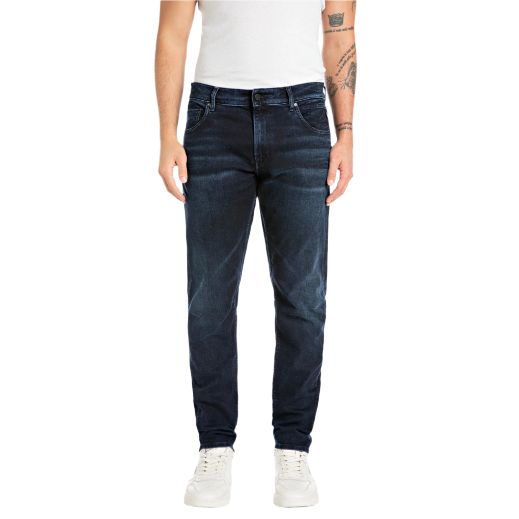 Replay Men's Mickym Slim Tapered Jeans | All Clothing | Denim | GCC | Men | Mens | Mens Fashion Replay Men's Mickym Slim Tapered Jeans | All Clothing | Denim | GCC | Men | Mens | Mens Fashion