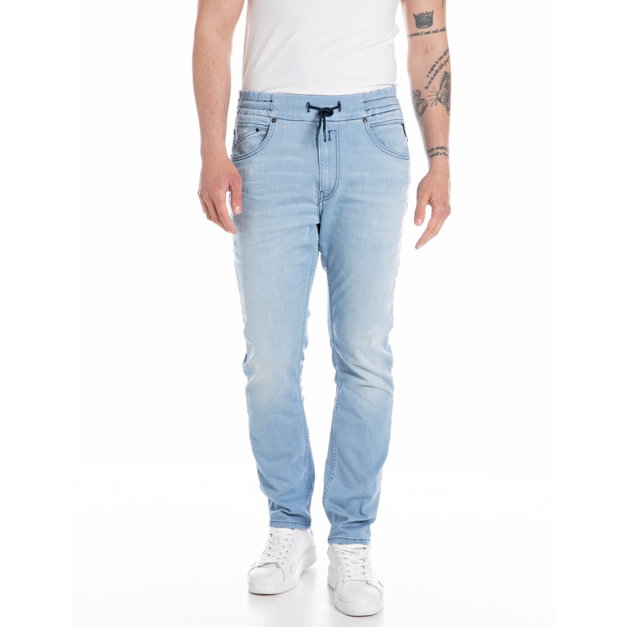 Replay Men's Light Blue Lanny Slim Jeans – Blue Salon