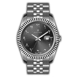 Monteva M1233G Gents Arabic Dial Fluted Bezel Watch