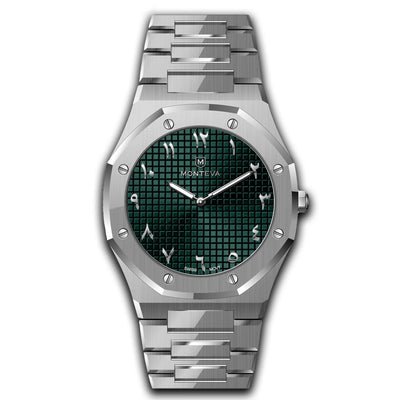 Monteva Gents AP Green Dial Stailess Steel Watch