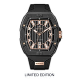 Monteva Limited Edition Gents Black & Rose Gold Watch