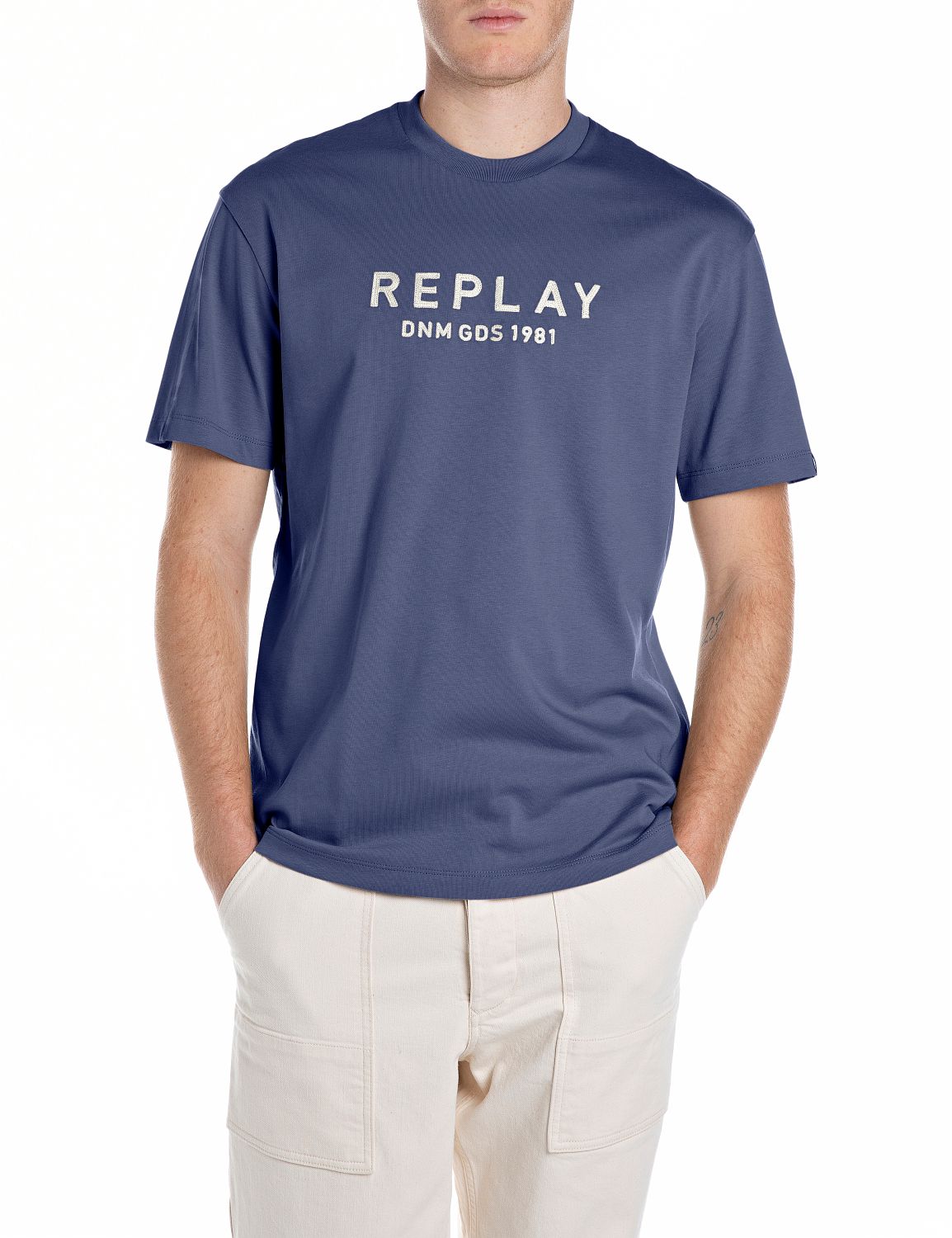 Replay Men's Relaxed-Fit T-shirt Lettering | All Clothing | departure-to-desk | GCC | Men | Mens | Mens Fashion | new-season-2025 | Tops & T-Shirts Replay Men's Relaxed-Fit T-shirt Lettering | All Clothing | departure-to-desk | GCC | Men | Mens | Mens Fashion | new-season-2025 | Tops & T-Shirts