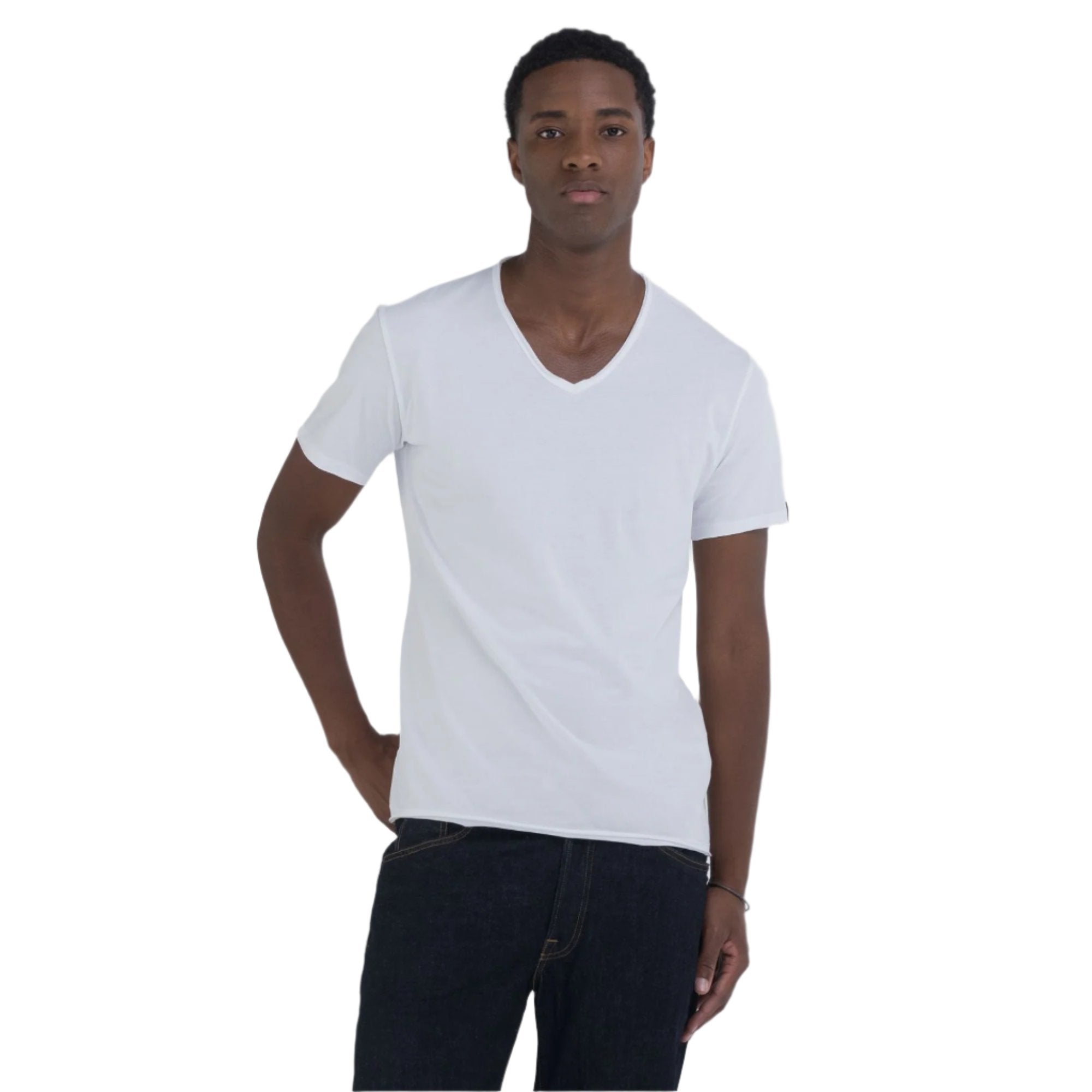Replay Men's Cotton V-neck T-shirt | All Clothing | GCC | Men | Mens | Mens Fashion | Tops & T-Shirts Replay Men's Cotton V-neck T-shirt | All Clothing | GCC | Men | Mens | Mens Fashion | Tops & T-Shirts