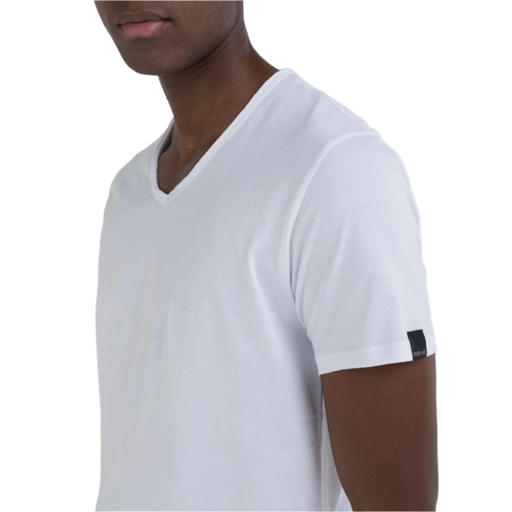 Replay Men's Cotton V-neck T-shirt | All Clothing | GCC | Men | Mens | Mens Fashion | Tops & T-Shirts Replay Men's Cotton V-neck T-shirt | All Clothing | GCC | Men | Mens | Mens Fashion | Tops & T-Shirts