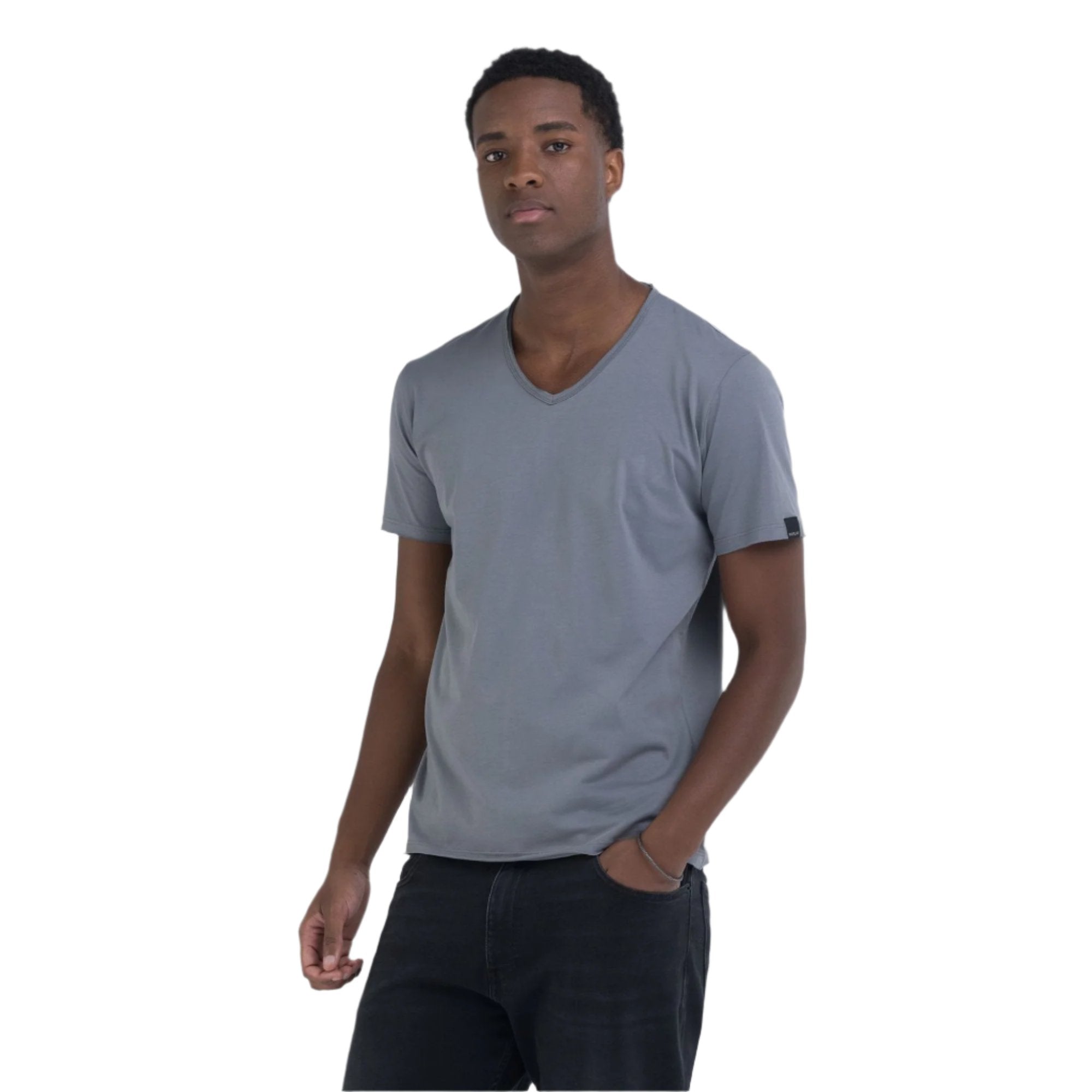 Replay Men's Cotton V-neck T-shirt | All Clothing | GCC | Men | Mens | Mens Fashion | Tops & T-Shirts Replay Men's Cotton V-neck T-shirt | All Clothing | GCC | Men | Mens | Mens Fashion | Tops & T-Shirts