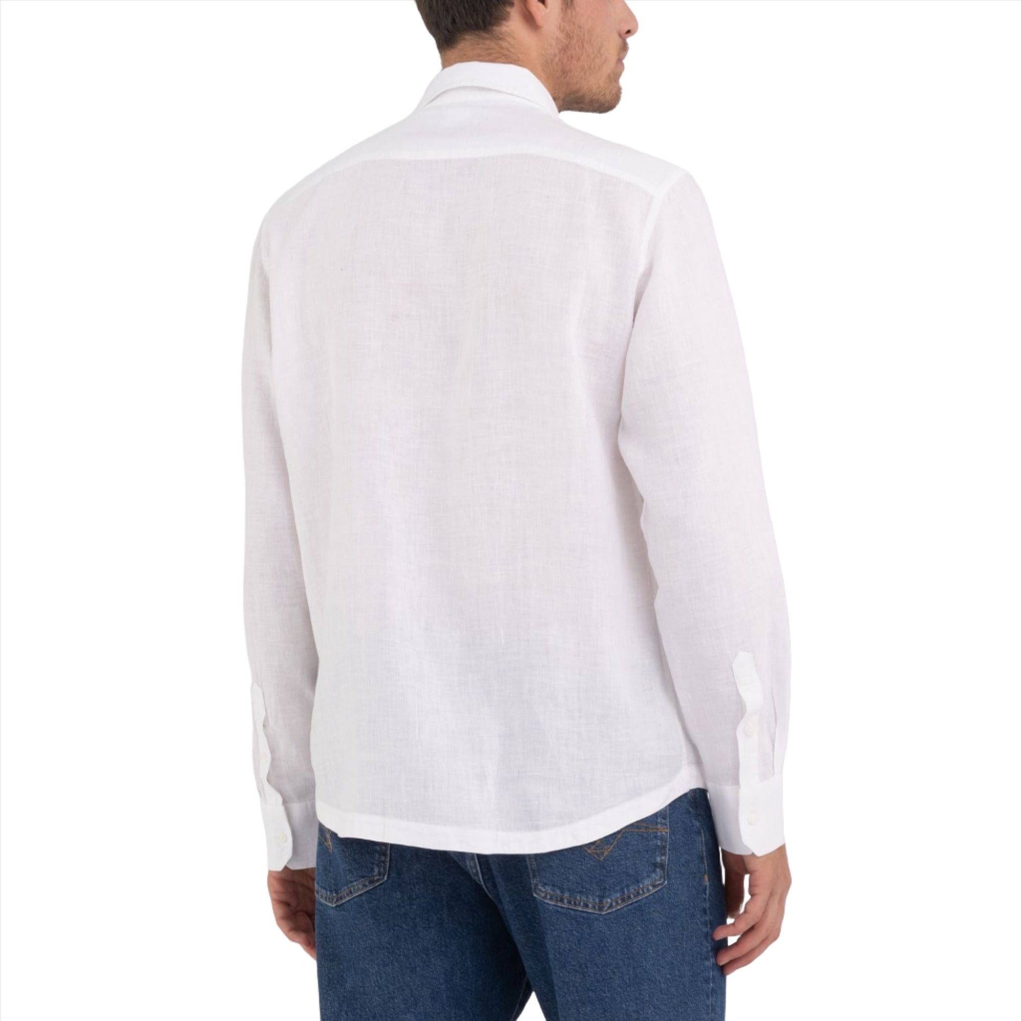 Replay Men's Regular Fit Shirt in Linen with Pocket | All Clothing | FYFL | GCC | Men | Mens | Mens Fashion | Shirt | Shirts | Shirts & T-Shirts Replay Men's Regular Fit Shirt in Linen with Pocket | All Clothing | FYFL | GCC | Men | Mens | Mens Fashion | Shirt | Shirts | Shirts & T-Shirts