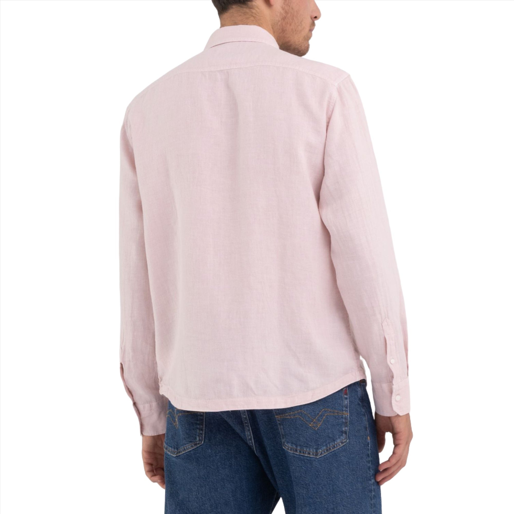Replay Men's Regular Fit Shirt in Linen with Pocket | All Clothing | FYFL | GCC | Men | Mens | Mens Fashion | Shirt | Shirts | Shirts & T-Shirts Replay Men's Regular Fit Shirt in Linen with Pocket | All Clothing | FYFL | GCC | Men | Mens | Mens Fashion | Shirt | Shirts | Shirts & T-Shirts