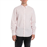 Replay Men's Shirt in Striped Dobby Cotton