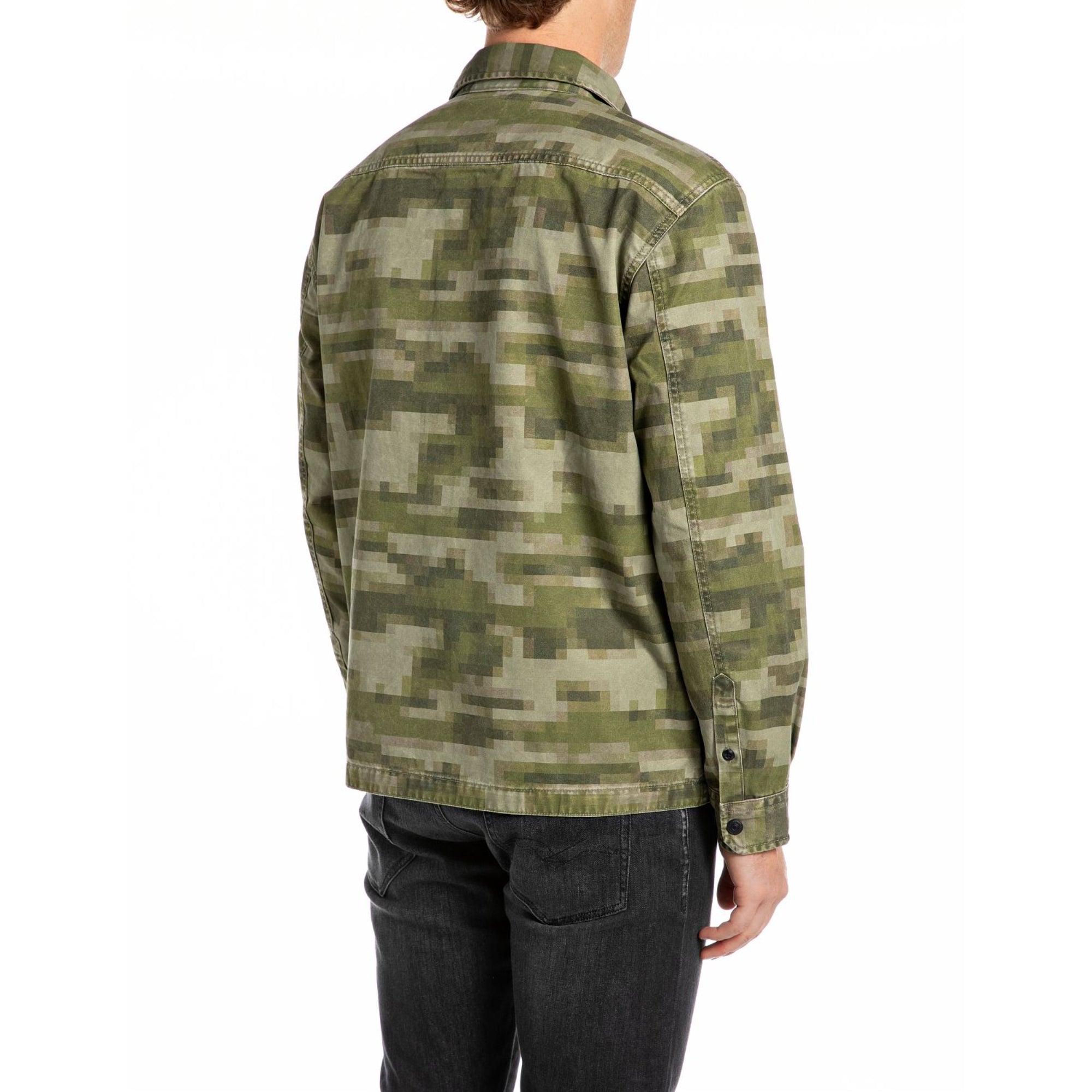 Replay Men's Cotton Twill Full-Zip Shirt | All Clothing | GCC | Men | Mens | Mens Fashion | Shirts & T-Shirts Replay Men's Cotton Twill Full-Zip Shirt | All Clothing | GCC | Men | Mens | Mens Fashion | Shirts & T-Shirts