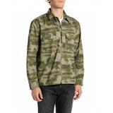 Replay Men's Cotton Twill Full-Zip Shirt