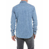Replay Men's Western Shirt in Denim