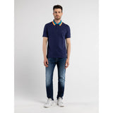 Replay Men's Piqué Polo Shirt with Contrasting-colored Edges