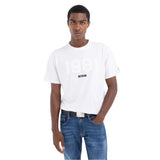 Replay Men's Crewneck T-shirt in Jersey with Embossed Print