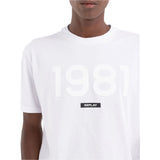 Replay Men's Crewneck T-shirt in Jersey with Embossed Print