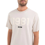 Replay Men's Crewneck T-shirt in Jersey with Embossed Print