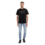 Replay Men's Crewneck T-shirt in Jersey with Embossed Print