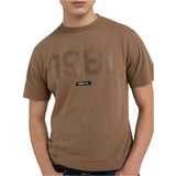 Replay Men's Crewneck T-shirt in Jersey with Embossed Print