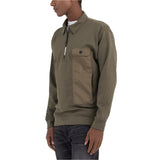 Replay Men's Polo Sweatshirt in Stretch Fabric