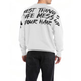 Replay Men's  Relaxed Fit Crewneck Sweatshirt with Print