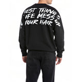 Replay Men's  Relaxed Fit Crewneck Sweatshirt with Print