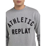 Replay Men's Crewneck Sweatshirt with Athletic Print