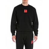 Replay Men's Regular Dyed Cotton Fleece Sweatshirt
