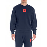 Replay Men's Regular Dyed Cotton Fleece Sweatshirt
