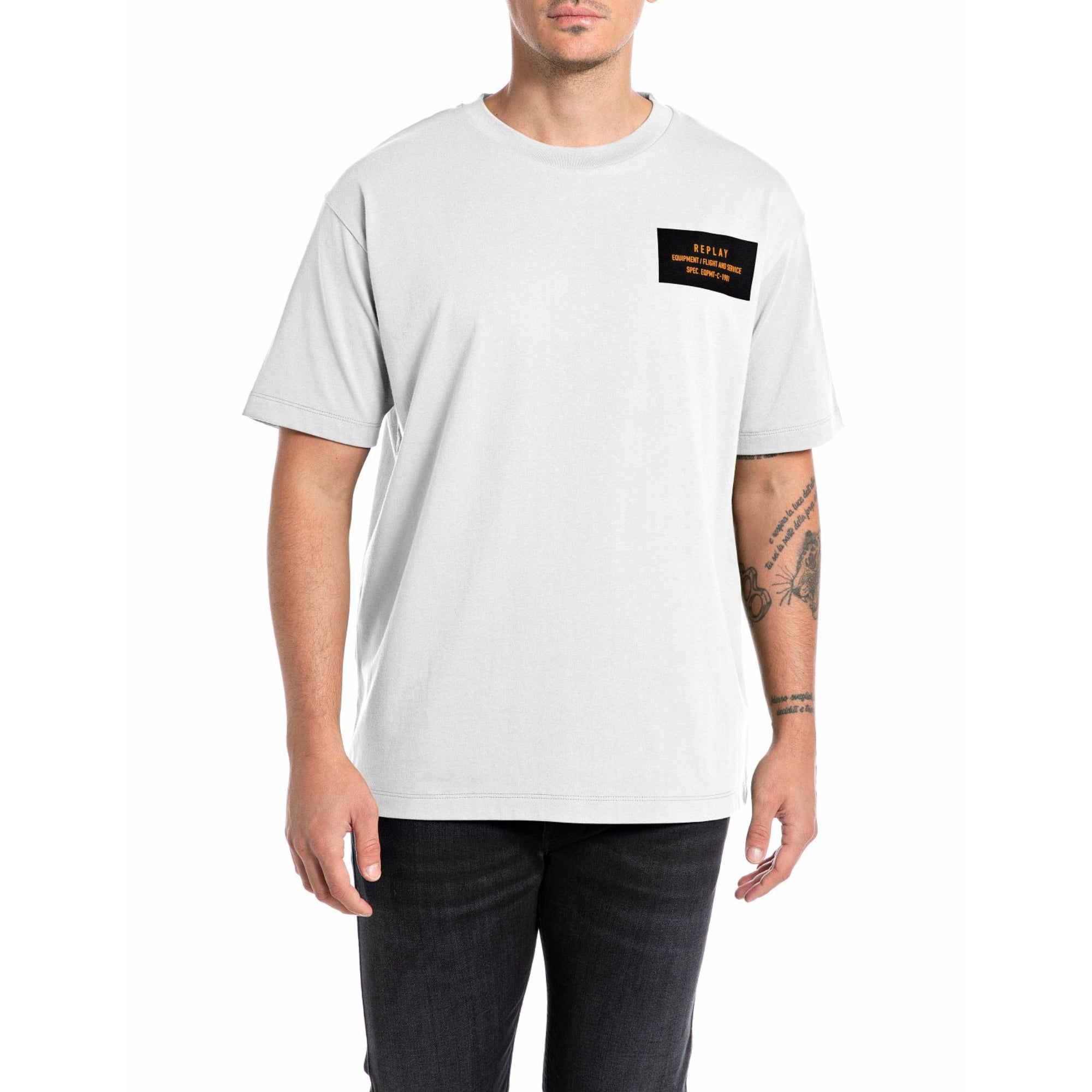 Replay Men's Jersey T-shirt With Print On Chest | All Clothing | GCC | Men | Mens | Mens Fashion | Spring Festival | Tops & T-Shirts Replay Men's Jersey T-shirt With Print On Chest | All Clothing | GCC | Men | Mens | Mens Fashion | Spring Festival | Tops & T-Shirts