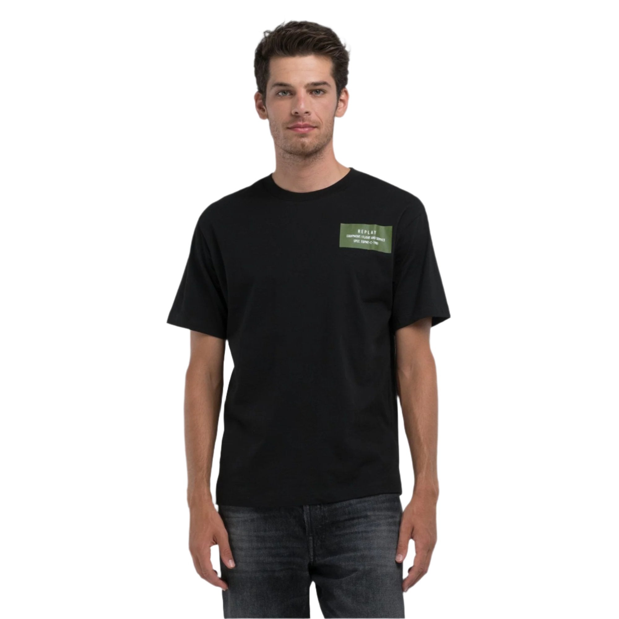 Replay Men's Jersey T-shirt With Print On Chest | All Clothing | GCC | Men | Mens | Mens Fashion | Spring Festival | Tops & T-Shirts Replay Men's Jersey T-shirt With Print On Chest | All Clothing | GCC | Men | Mens | Mens Fashion | Spring Festival | Tops & T-Shirts