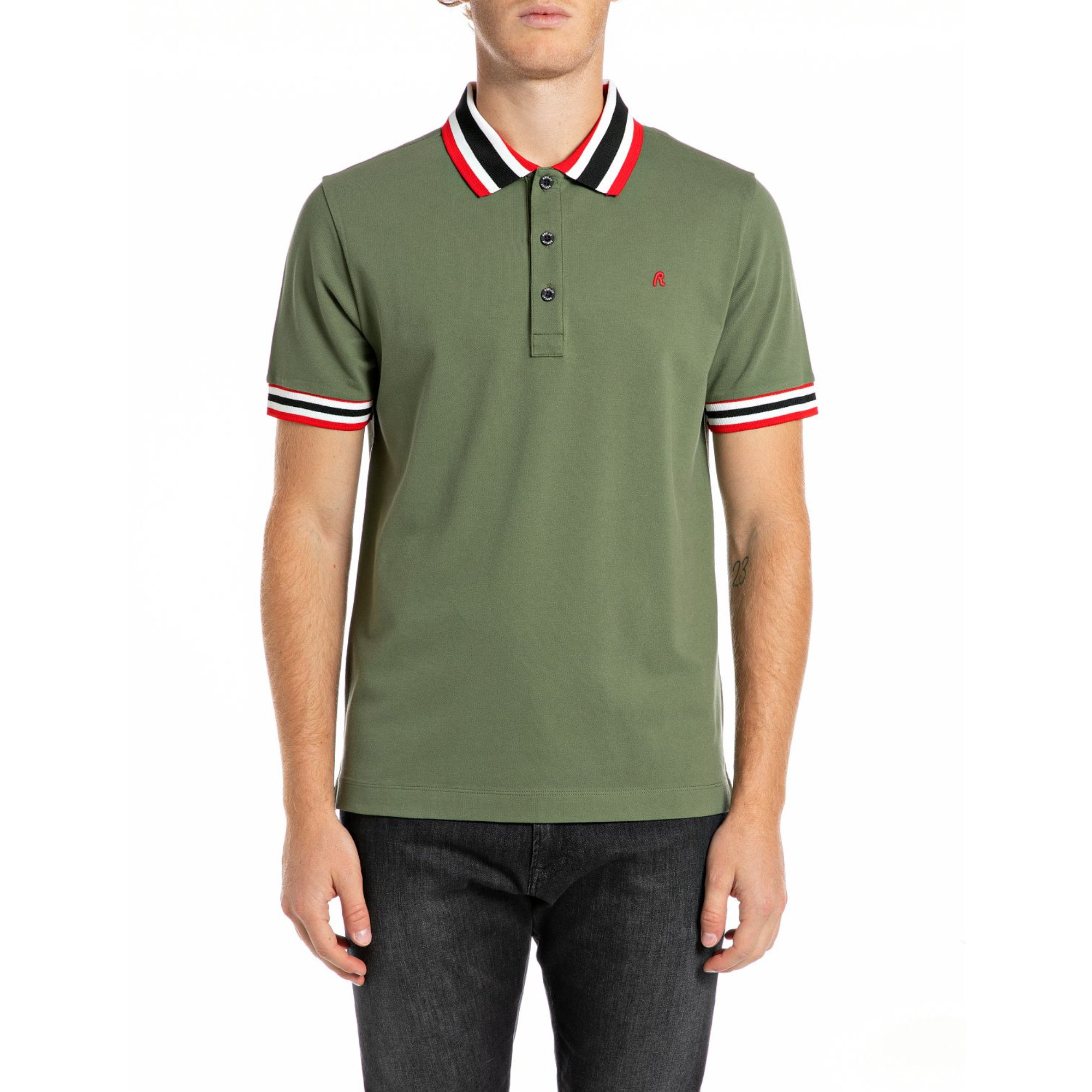 Replay Men's Polo Stretch Cotton Pique Shirt | All Clothing | GCC | Men | Men's Polo Shirt | Mens | Mens Fashion Replay Men's Polo Stretch Cotton Pique Shirt | All Clothing | GCC | Men | Men's Polo Shirt | Mens | Mens Fashion