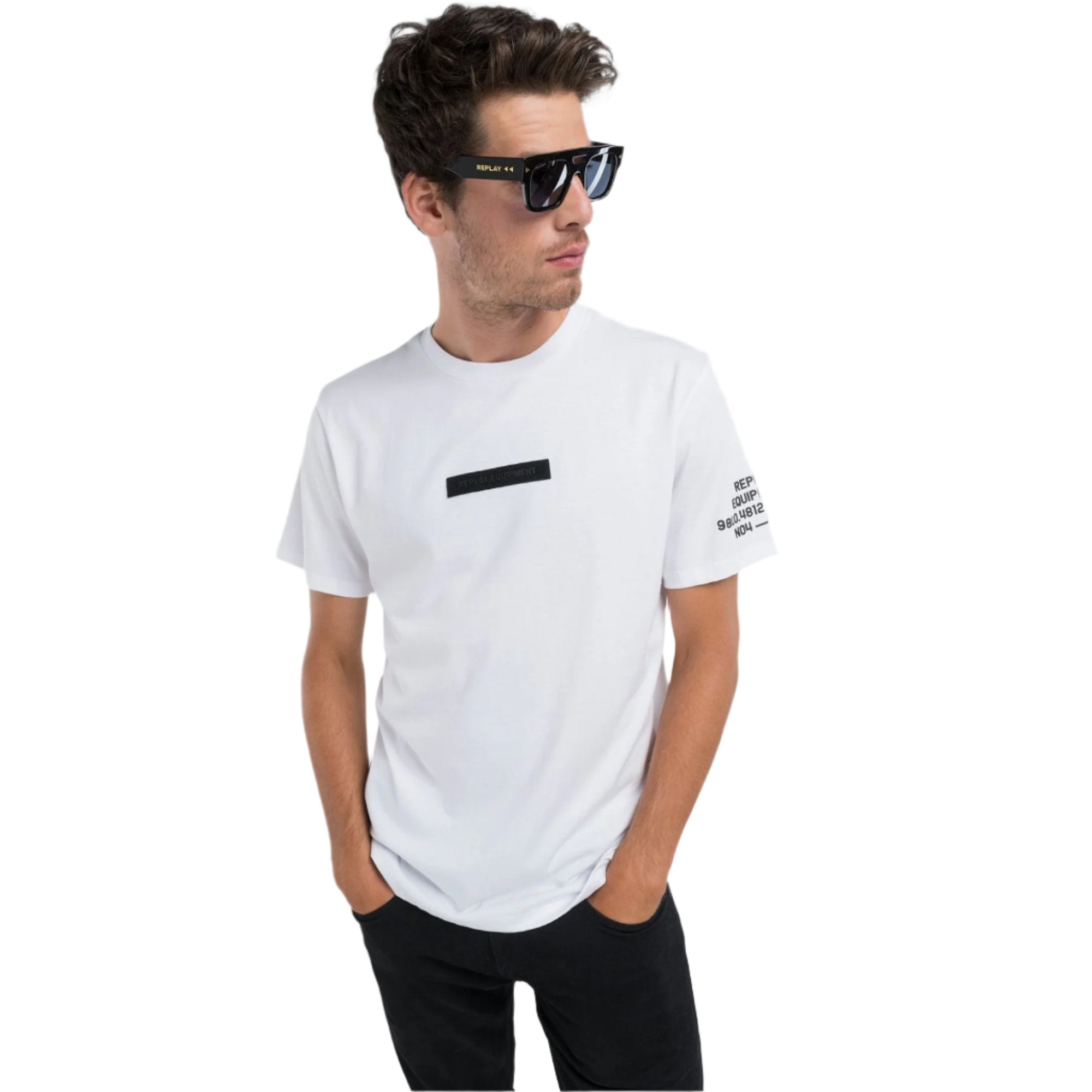 Replay Men's Jersey T-shirt With Lettering | All Clothing | GCC | Men | Mens | Mens Fashion | Spring Festival | Tops & T-Shirts Replay Men's Jersey T-shirt With Lettering | All Clothing | GCC | Men | Mens | Mens Fashion | Spring Festival | Tops & T-Shirts