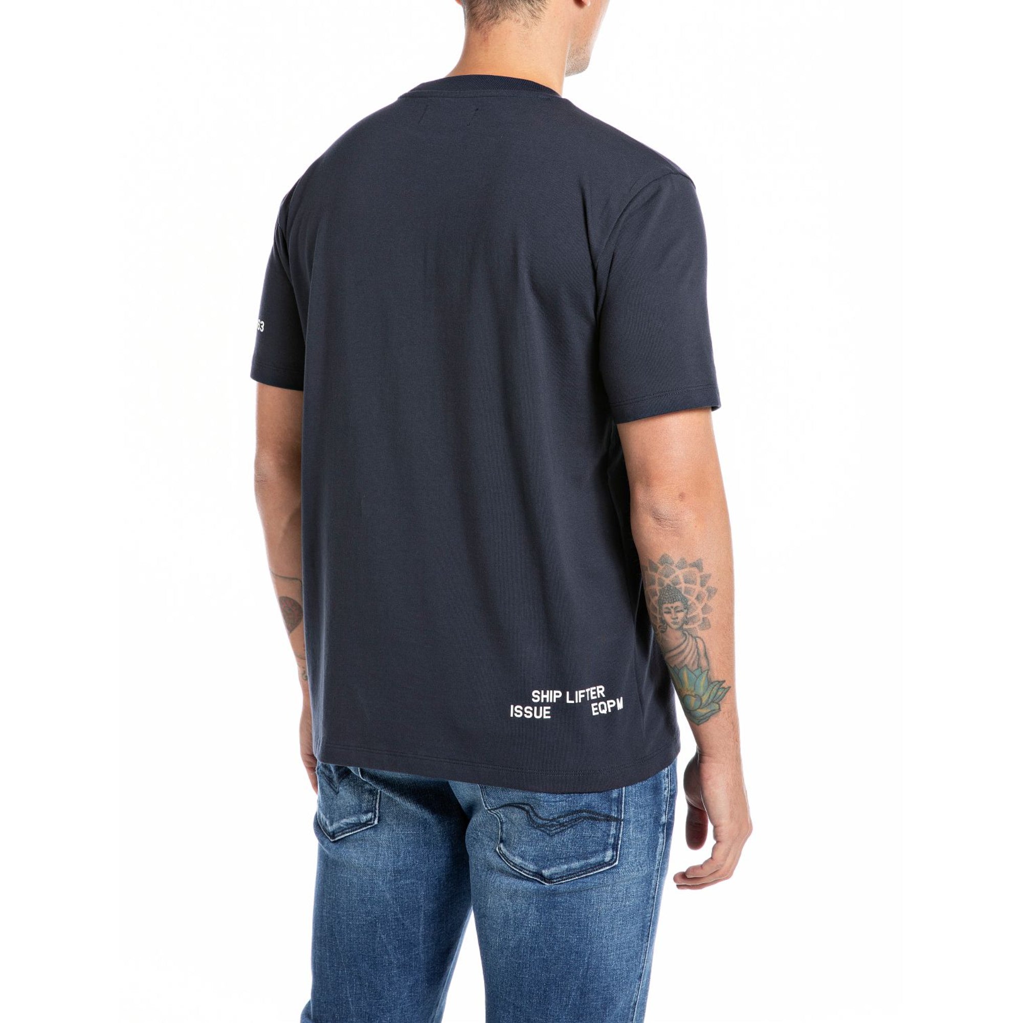 Replay Men's Jersey T-shirt With Lettering | All Clothing | GCC | Men | Mens | Mens Fashion | Spring Festival | Tops & T-Shirts Replay Men's Jersey T-shirt With Lettering | All Clothing | GCC | Men | Mens | Mens Fashion | Spring Festival | Tops & T-Shirts