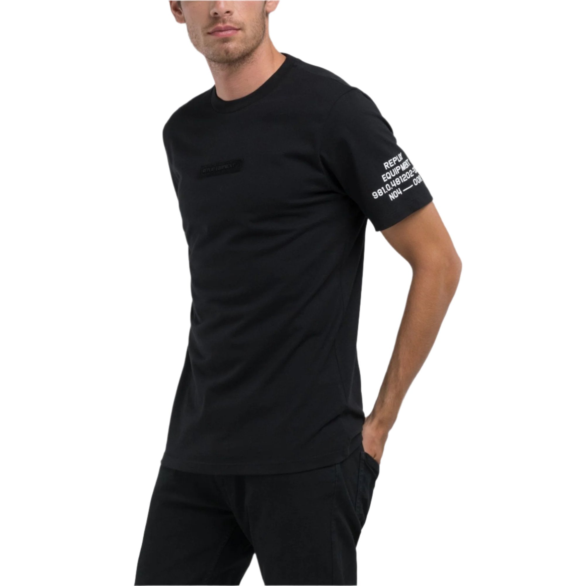 Replay Men's Jersey T-shirt With Lettering | All Clothing | GCC | Men | Mens | Mens Fashion | Spring Festival | Tops & T-Shirts Replay Men's Jersey T-shirt With Lettering | All Clothing | GCC | Men | Mens | Mens Fashion | Spring Festival | Tops & T-Shirts