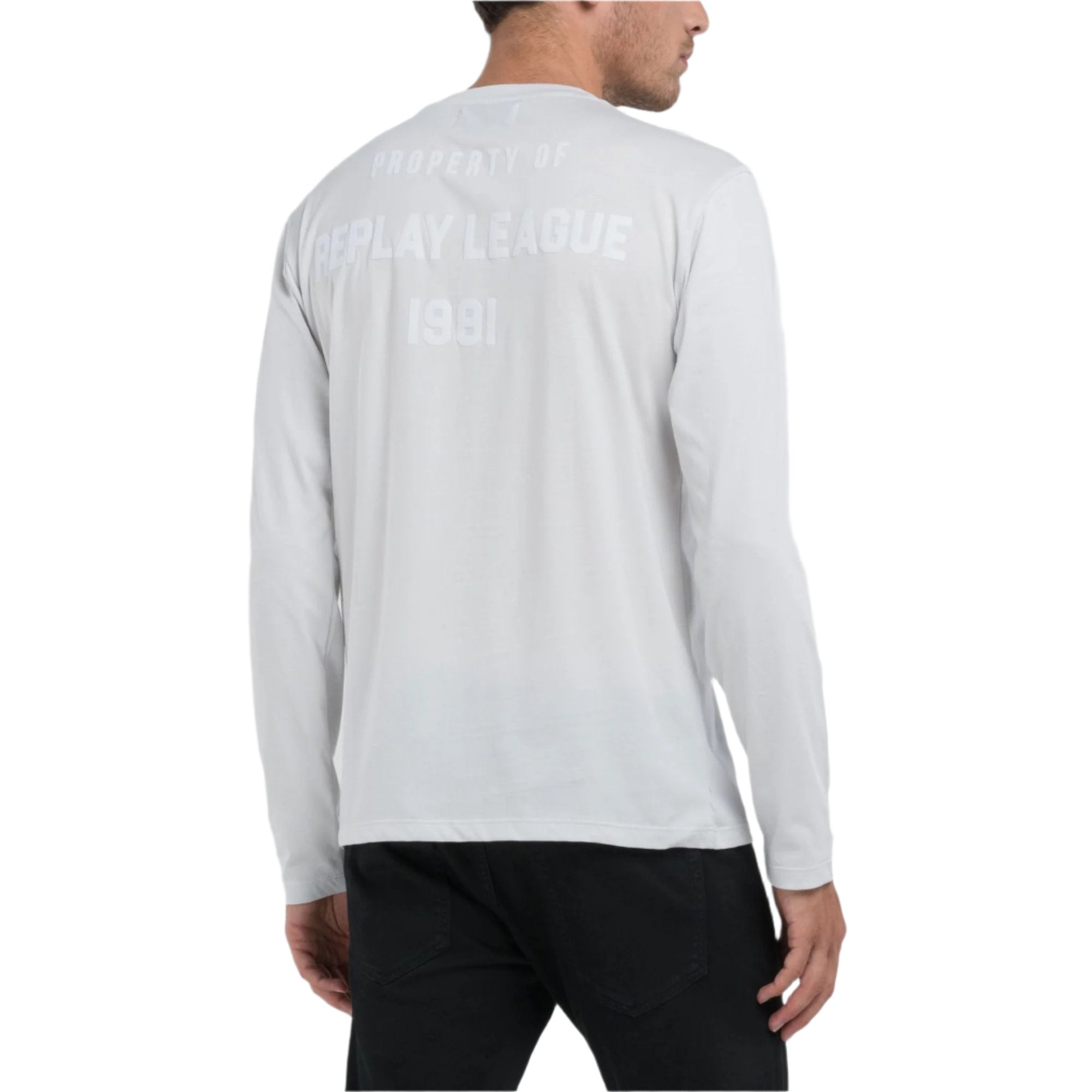 Replay Men's Long Sleeve T-shirt With Lettering | All Clothing | GCC | Men | Mens | Mens Fashion | Tops & T-Shirts Replay Men's Long Sleeve T-shirt With Lettering | All Clothing | GCC | Men | Mens | Mens Fashion | Tops & T-Shirts
