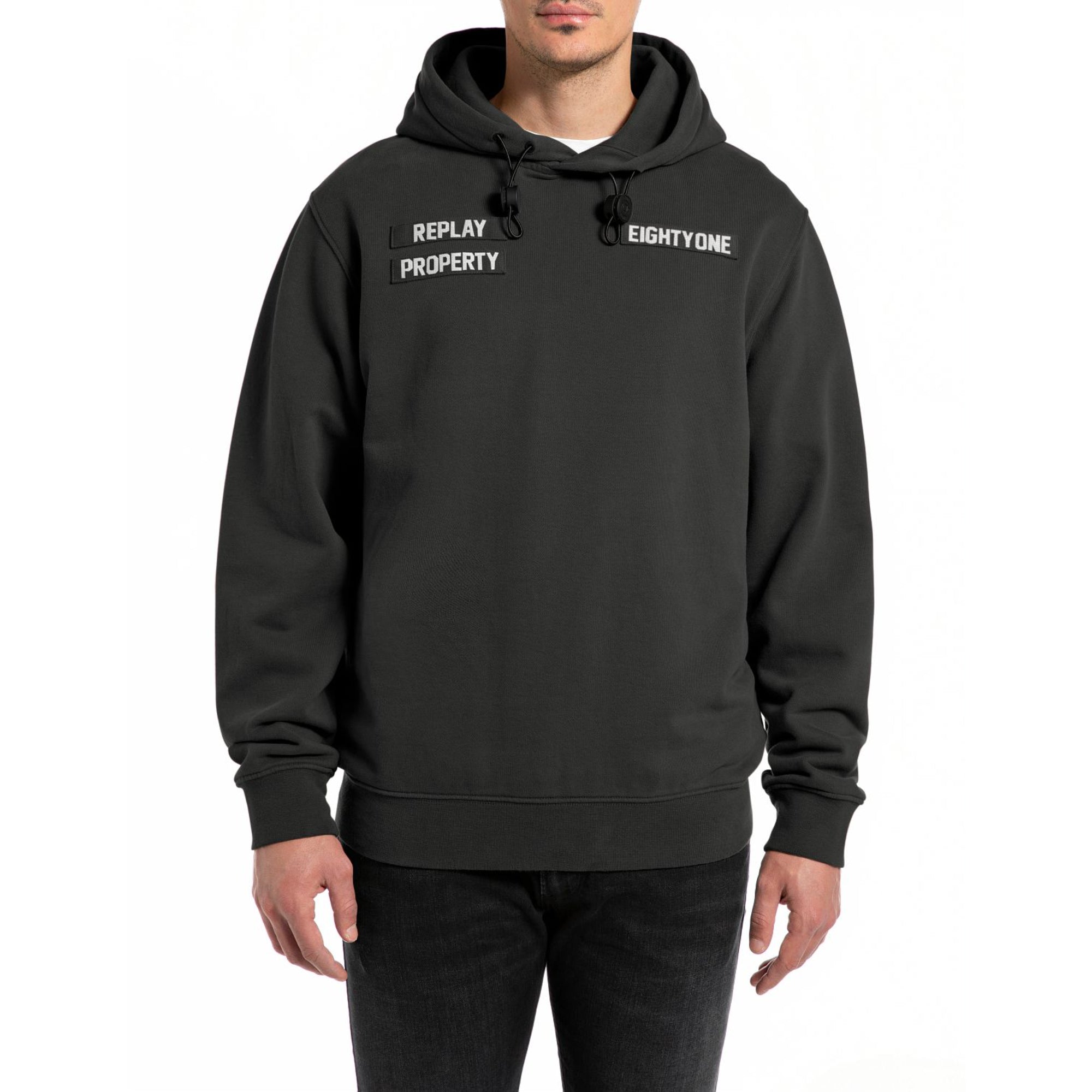 Replay Men's Hoody With Patch | All Clothing | GCC | Men | Men Sweatshirt & Hoodies | Mens | Mens Fashion Replay Men's Hoody With Patch | All Clothing | GCC | Men | Men Sweatshirt & Hoodies | Mens | Mens Fashion