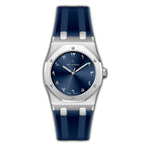 Monteva AP Gents Blue Dial Watch with Arabic Numerals and Blue Rubber Strap